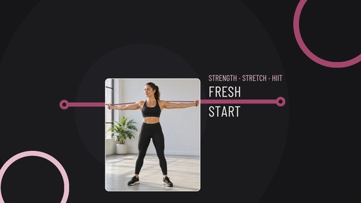 YouTube banner size of Fresh Start Fitness