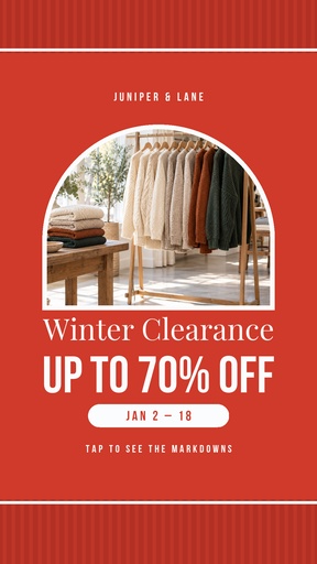 Static Reel cover size of The Big Winter Clearance