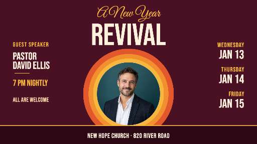 Landscape graphic size of A New Year Revival