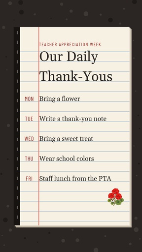Story detail size of Teacher Appreciation Week