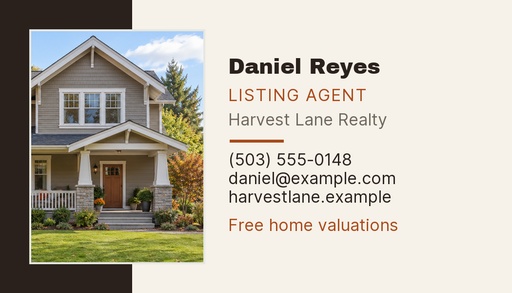 Agent contact card size of Thinking of Selling This Fall