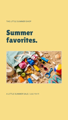 Static Reel cover size of A Little Summer Sale