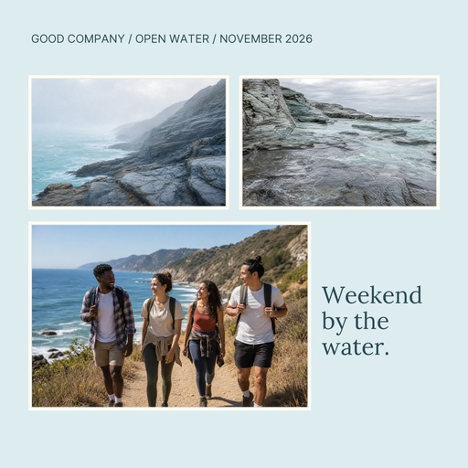 Square collage size of Weekend by the Water