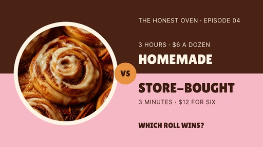 Video series title card size of Homemade vs Store-Bought
