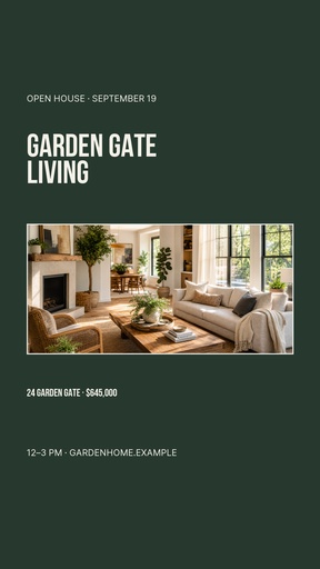 Story opener size of Garden Gate Living