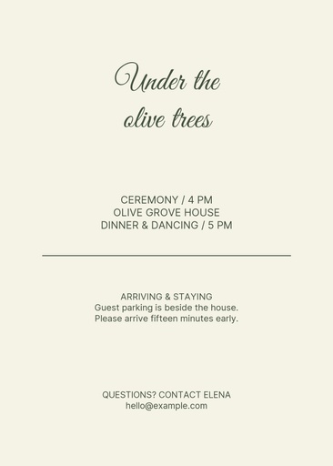 Details card size of Under the Olive Trees
