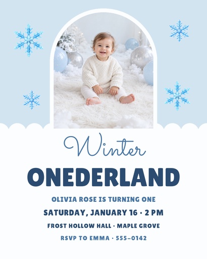 Portrait post size of Winter Onederland
