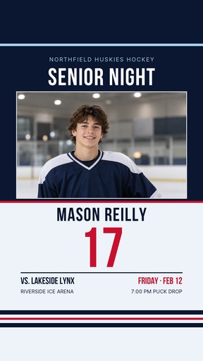 Story opener size of Senior Night on Ice