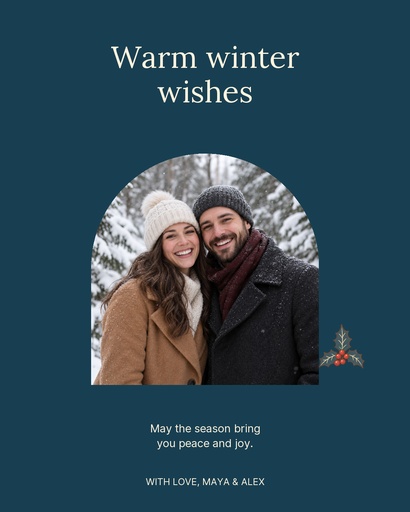 Portrait post size of Blue Winter Wishes