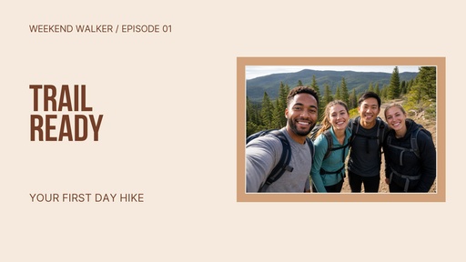 Video series title card size of Trail Ready