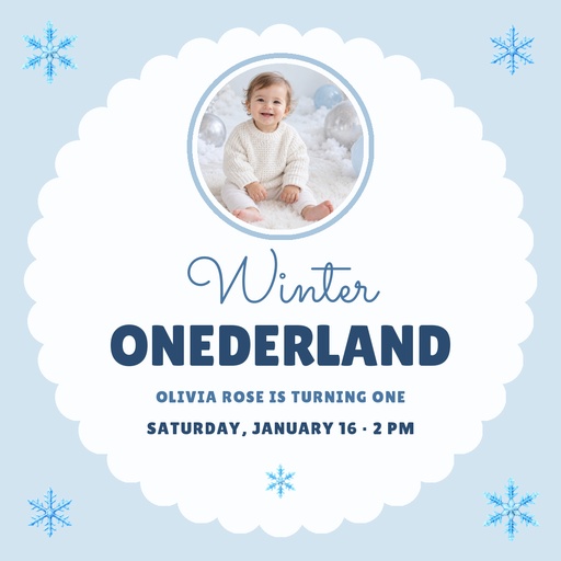 Square post size of Winter Onederland