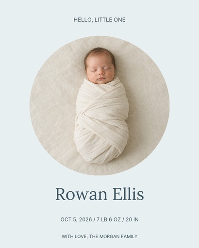Portrait post size of Hello, Baby Rowan