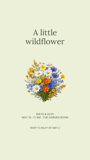 Story opener size of Little Wildflower