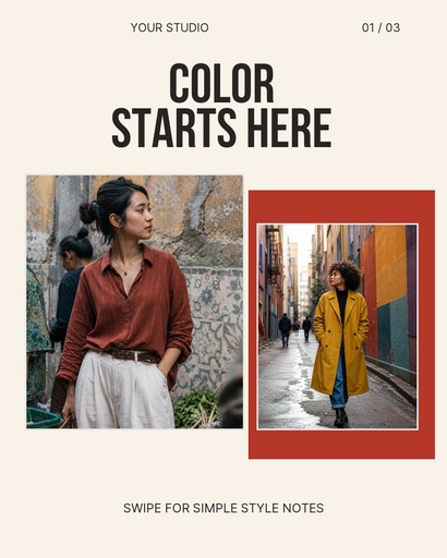 Carousel opening page size of The Color Edit