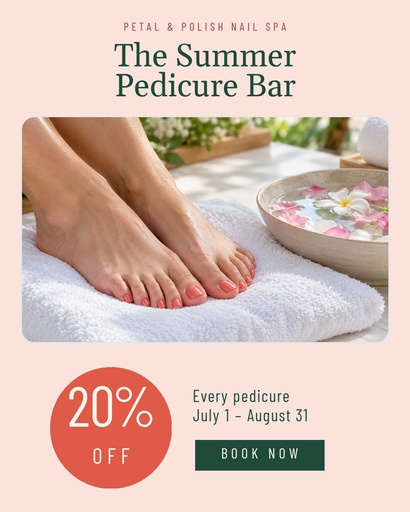Portrait post size of The Summer Pedicure Bar
