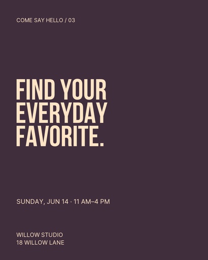 Carousel call to action size of Clay on Sunday