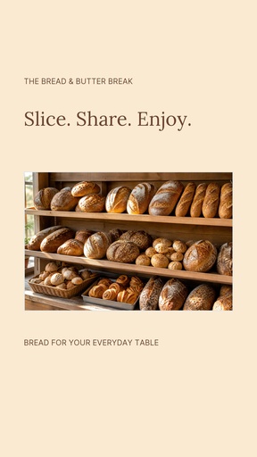 Static bakery Reel cover size of The Bread and Butter Break