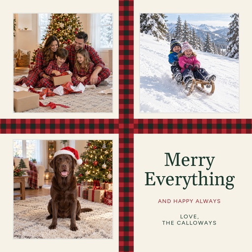 Square post size of Merry Everything