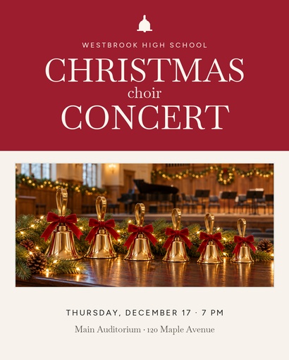 Portrait post size of Christmas Choir Concert