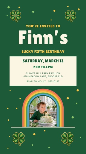 Story opener size of Lucky to Be Five