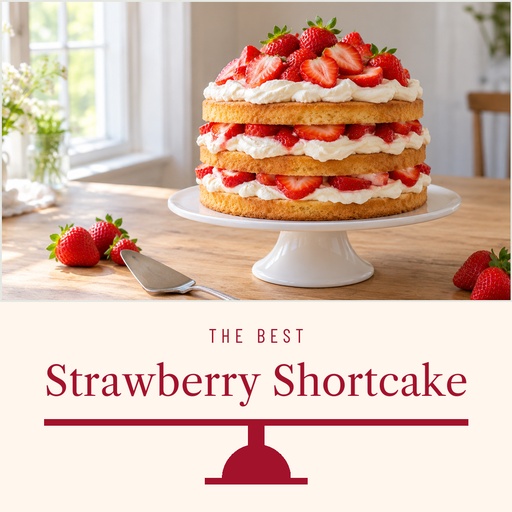 Square post size of The Best Strawberry Shortcake