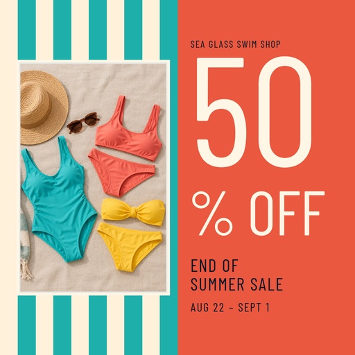 Square post size of The Swim Shop Summer Sale