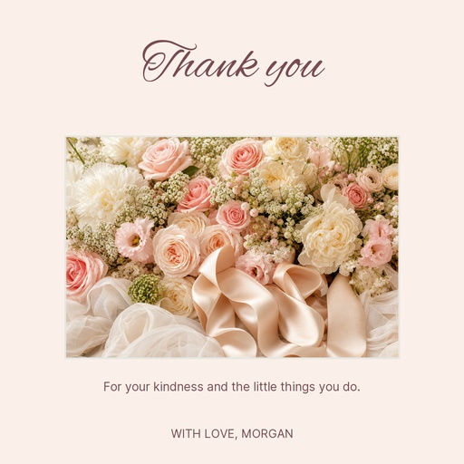 Square post size of A Little Note of Thanks