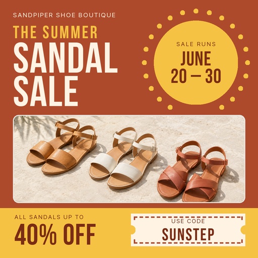Square post size of The Summer Sandal Sale