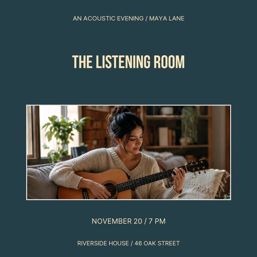 Square post size of The Listening Room