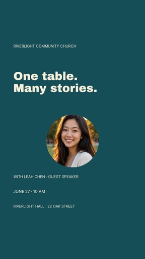 Story opener size of One Table, Many Stories