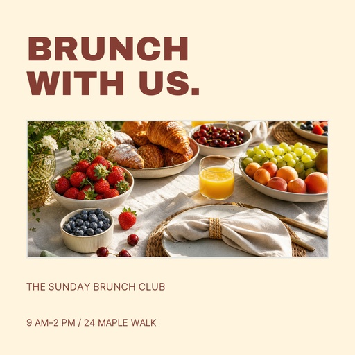 Square post size of The Sunday Brunch Club