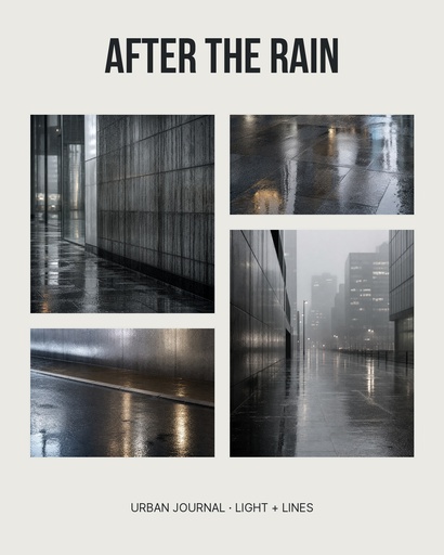 Portrait photo collage size of After the Rain