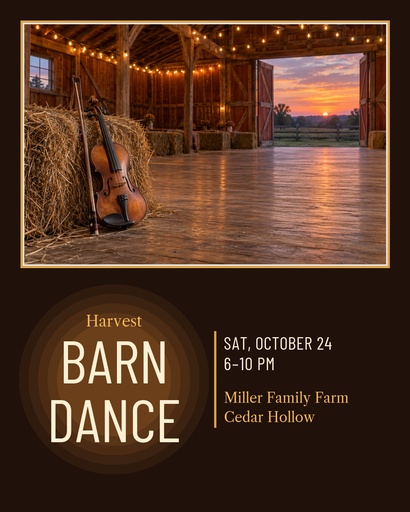 Portrait post size of Harvest Barn Dance