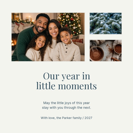 Square post size of Our Year in Little Moments