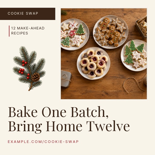 Square post size of Cookie Swap Season