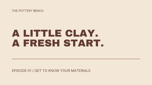 Video series title card size of The Pottery Bench