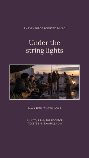 Story opener size of Under the String Lights