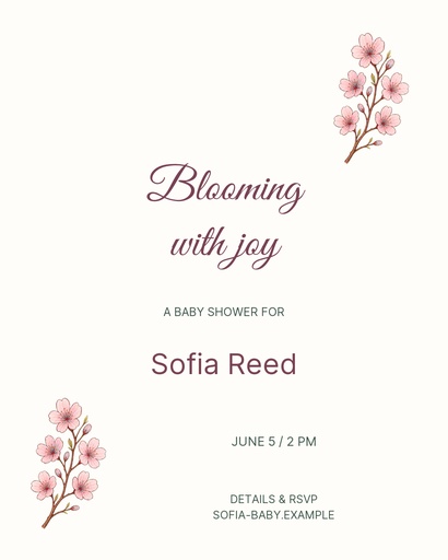 Portrait post size of Blooming With Joy