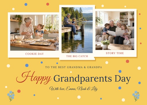 Landscape greeting size of Happy Grandparents Day