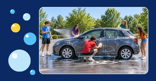Event cover size of Youth Group Car Wash