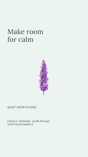 Story opener size of Quiet Hour Studio
