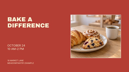Landscape graphic size of Bake a Difference