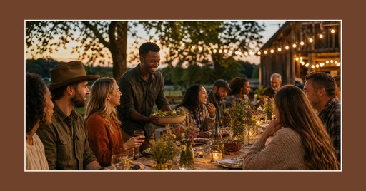 The Autumn Table Page Cover Template - Design Templates