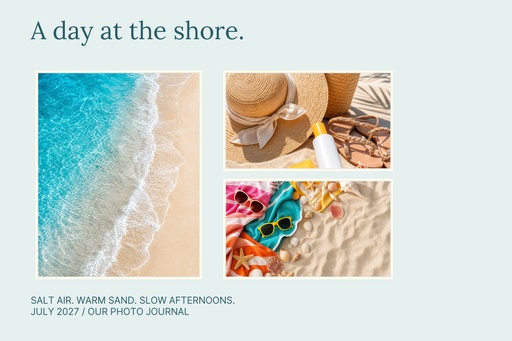 Landscape collage size of A Day at the Shore