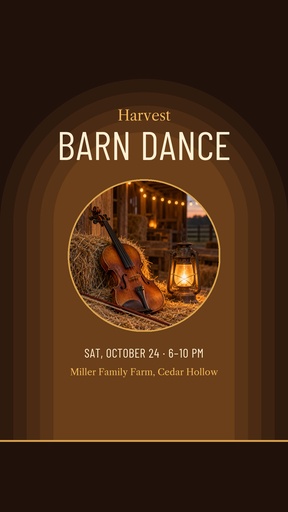 Story opener size of Harvest Barn Dance
