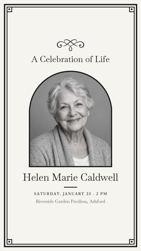 Story opener size of A Celebration of Life