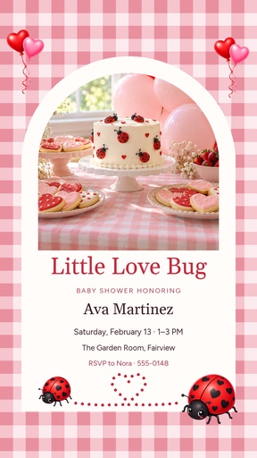 Story opener size of Love Bug Baby Shower