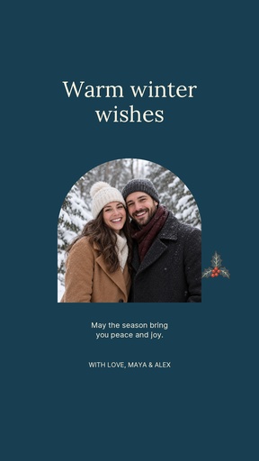 Story opener size of Blue Winter Wishes