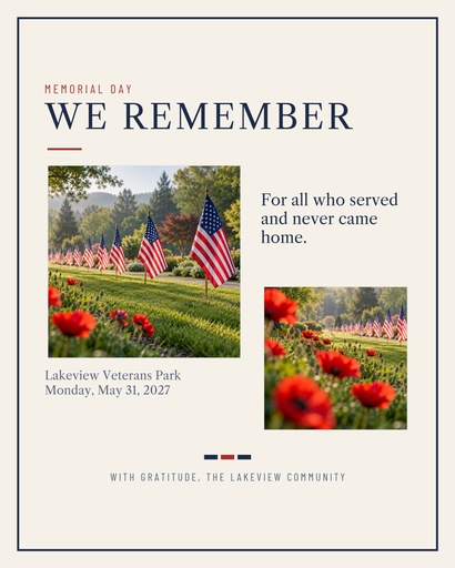 Memory page size of We Remember This Memorial Day