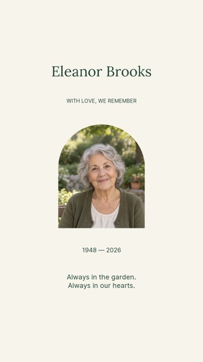 Story opener size of Always in the Garden